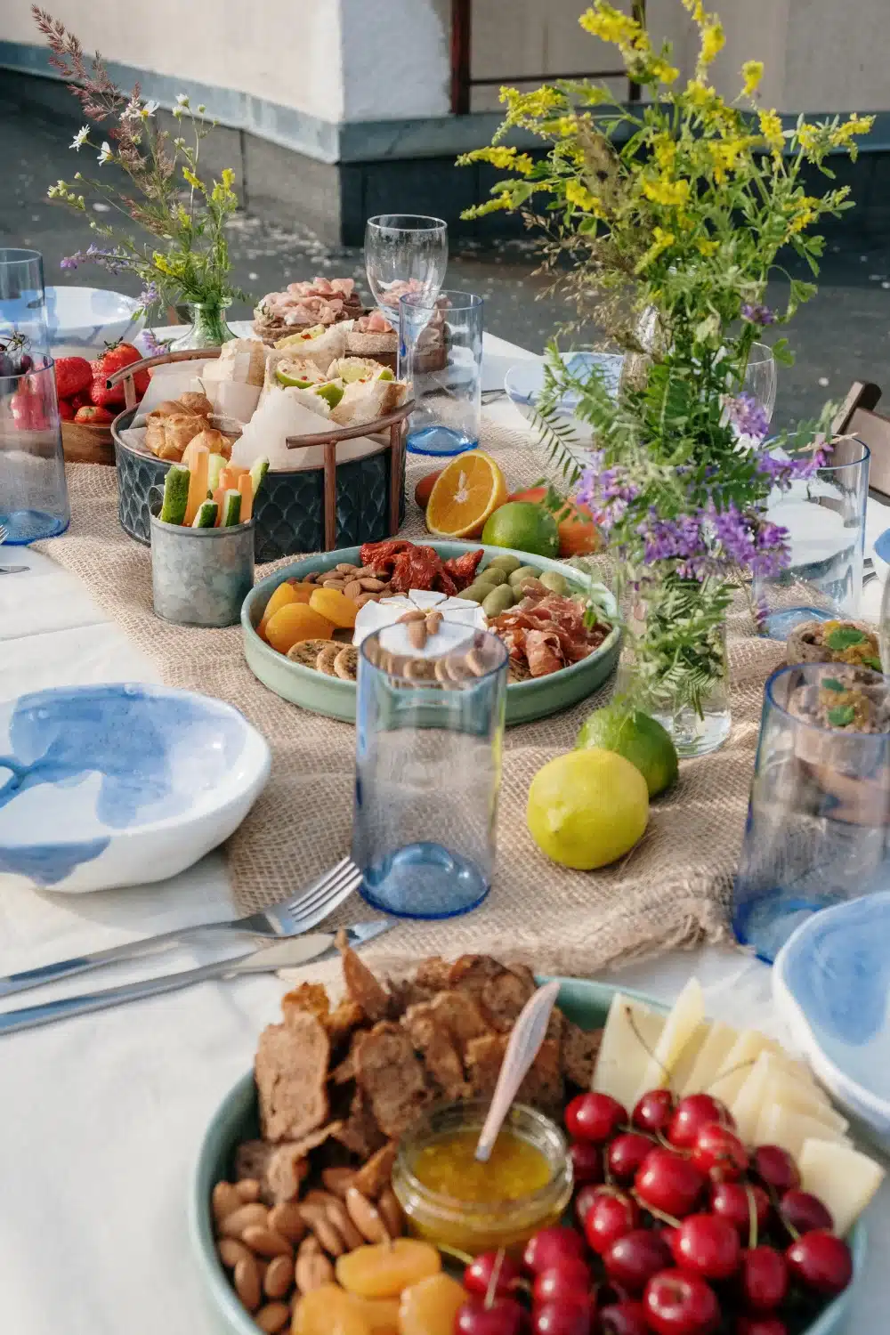 Bridal Shower Brunch Ideas With Aesthetic Brunch Spread On Table Bridal Shower Brunch Ideas With Aesthetic Brunch Spread On Table