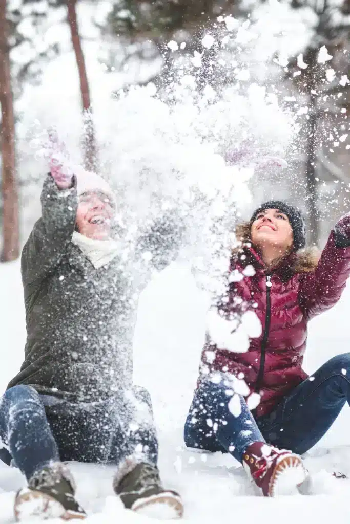 Women At Winter Spa Weekend For Bachelorette Party