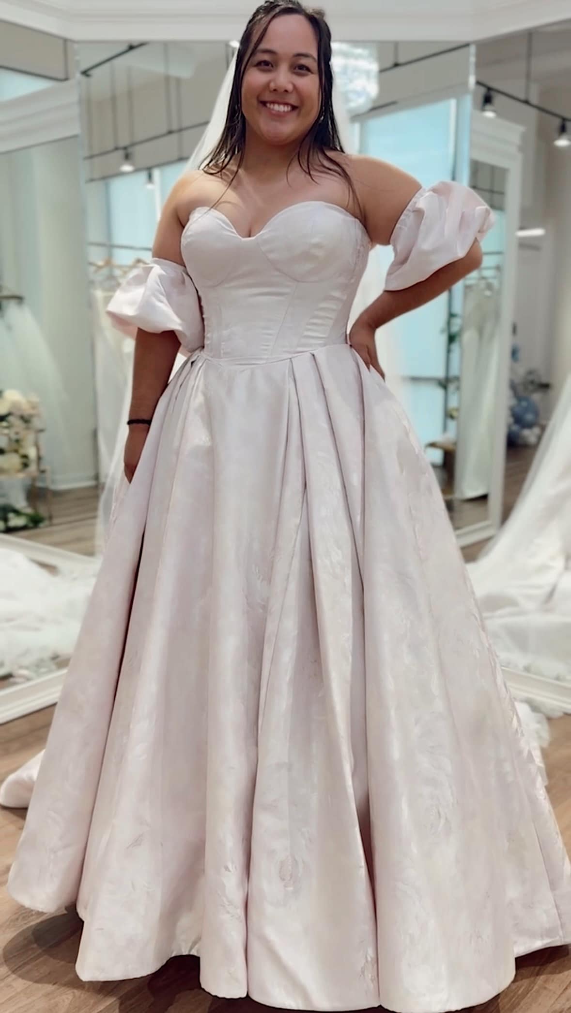 Watercolor Wedding Dress