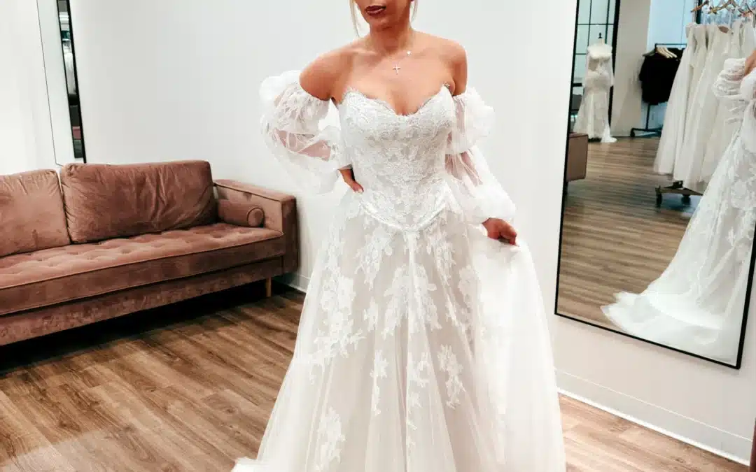 Detachable Sleeves for Wedding Dress: Two Looks, One Gown